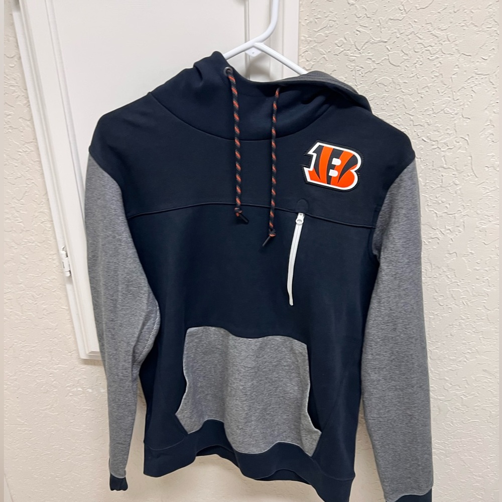 NFL Bengals Black and Gray Hoodie